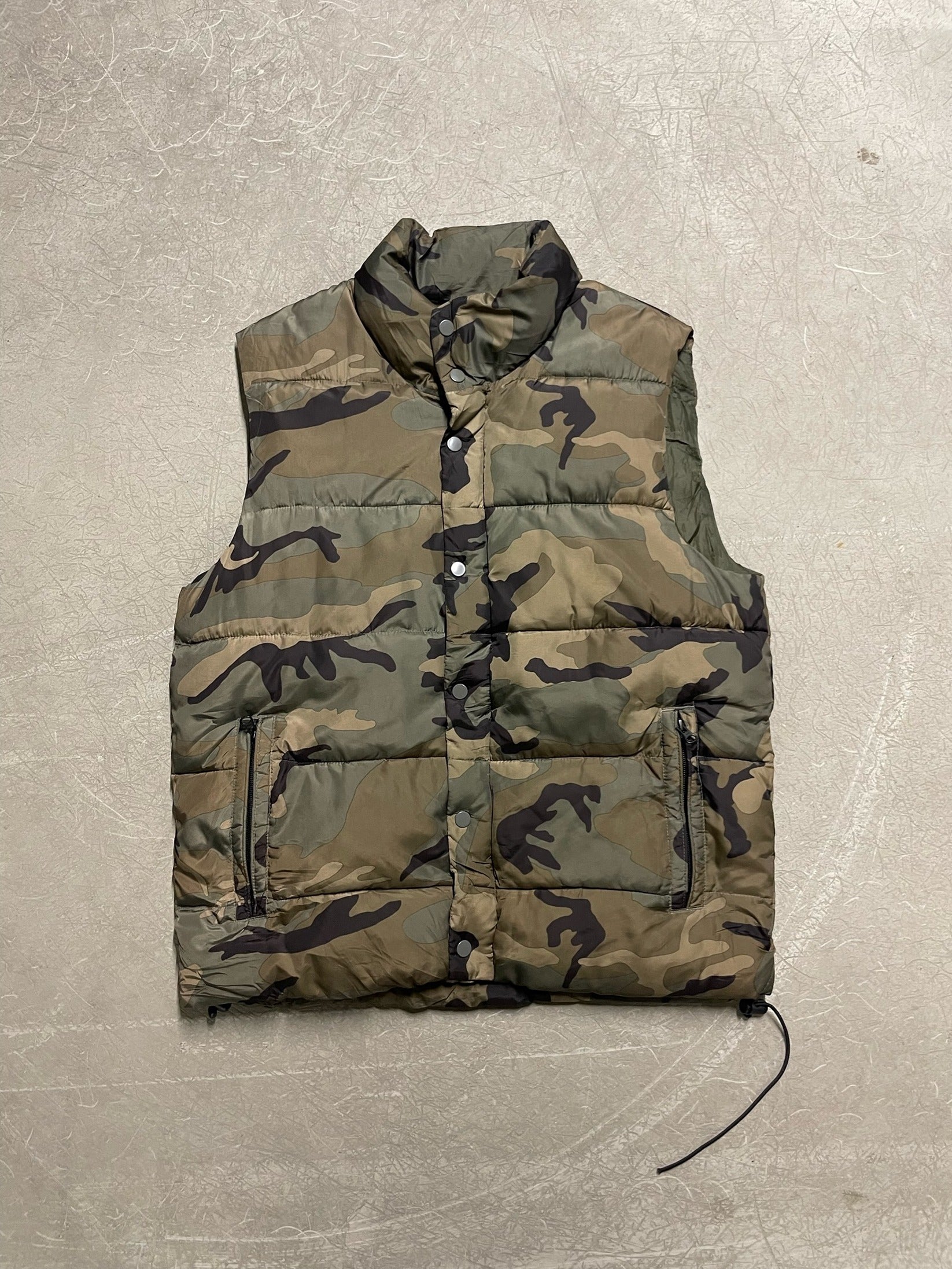 Orders camo puffer vest