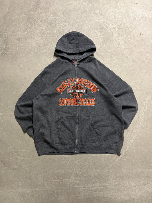 Harley davidson zip up hoodie - L