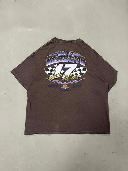 Vintage Nascar Brown dyed t-shirt - XXL