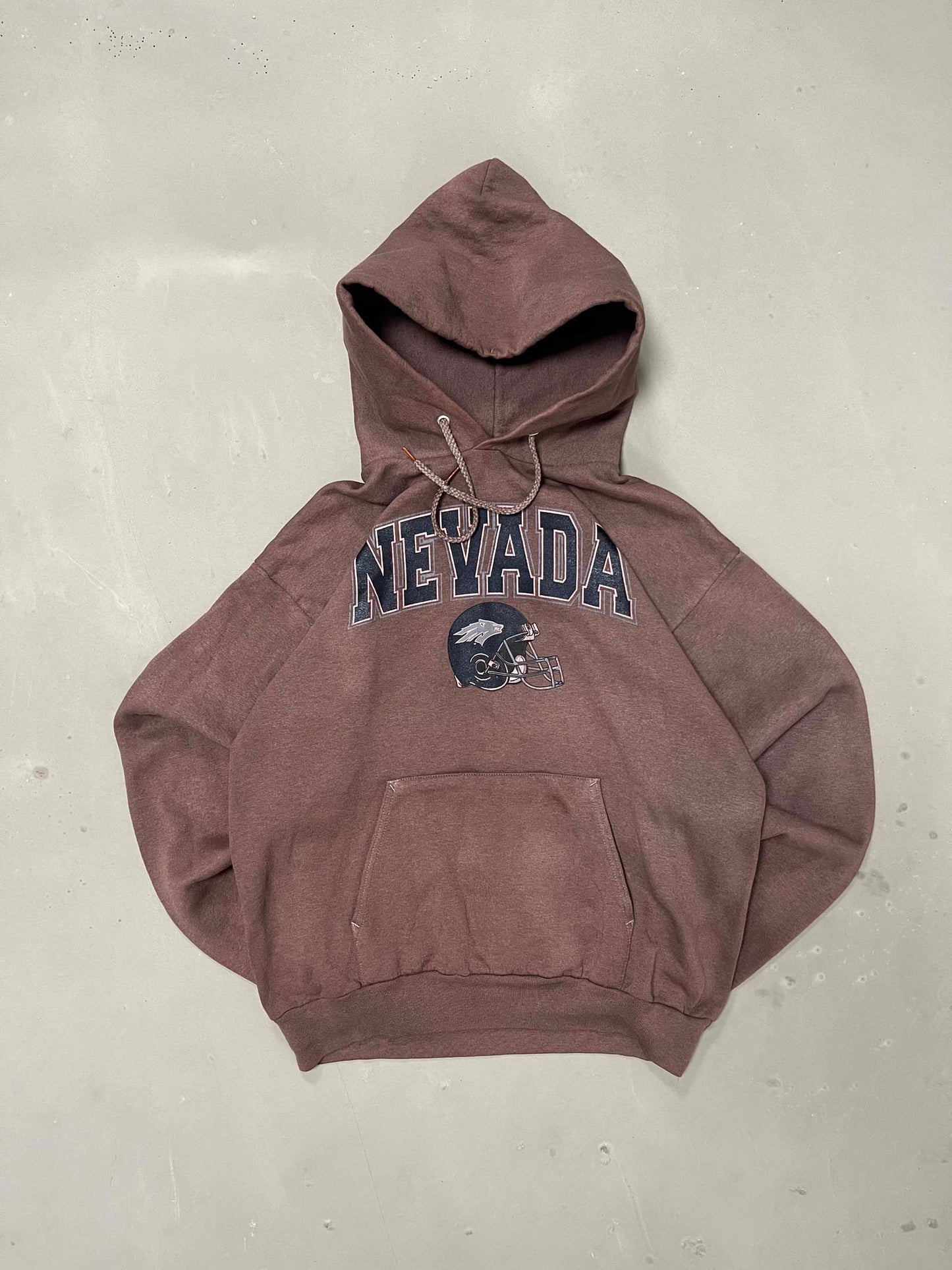 Vintage Nevada Brown dyed hoodie - M