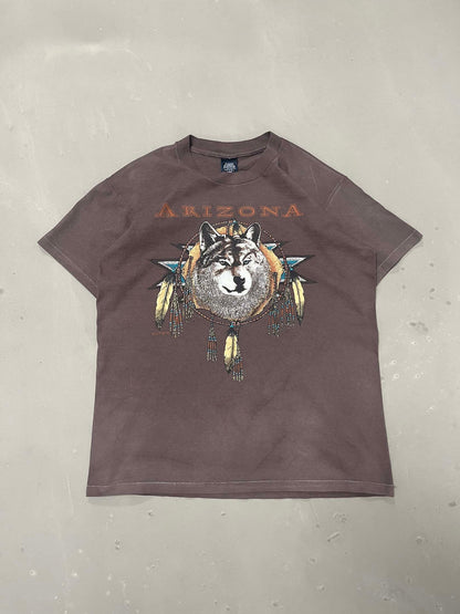 Vintage Arizona Brown dyed t-shirt - L