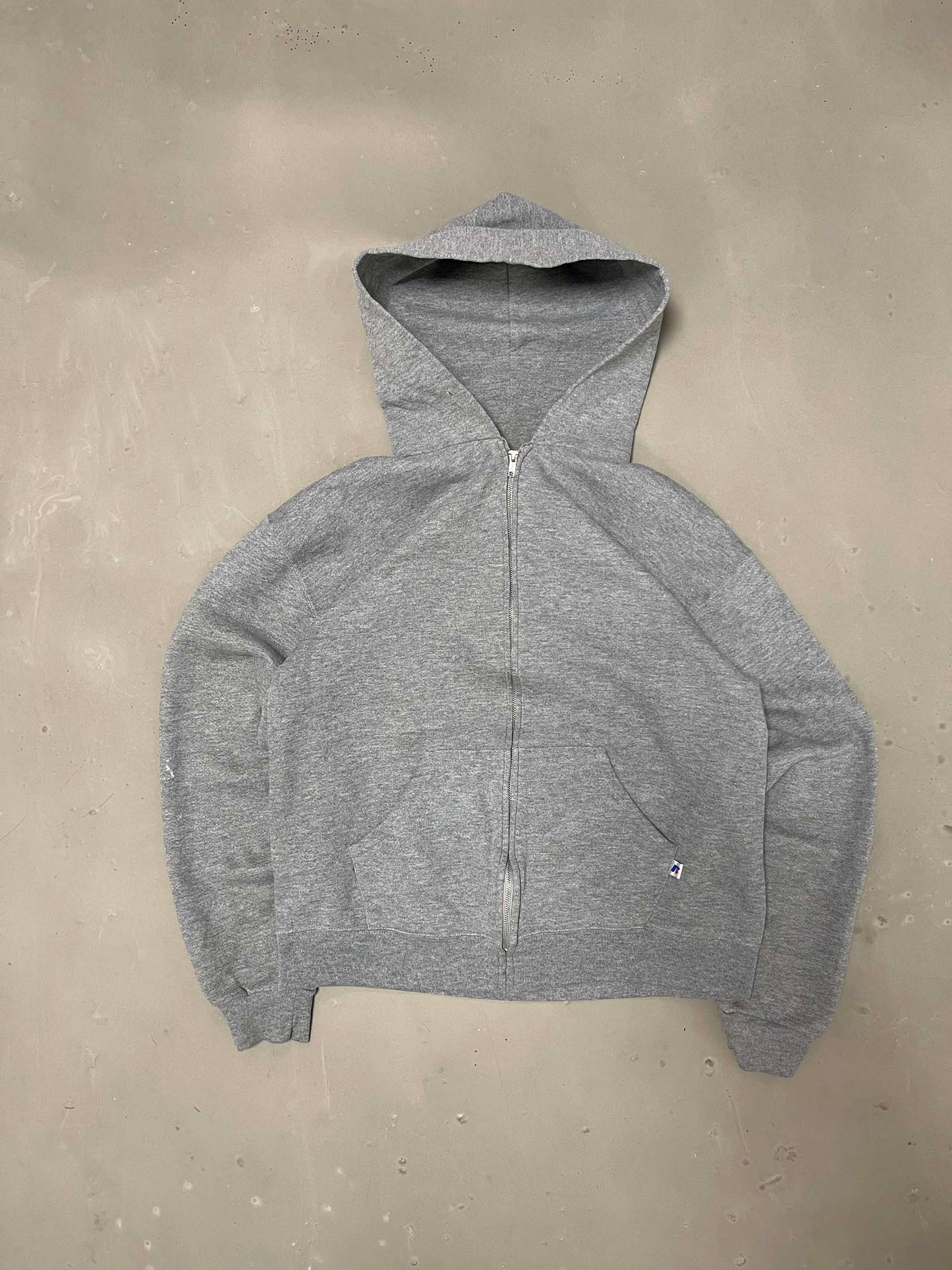 Vintage Russell Athletic blank boxy hoodie - M