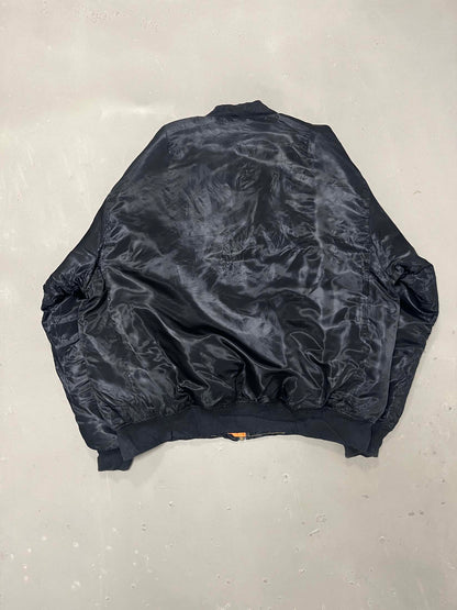 Vintage Black bomber jacket - XL